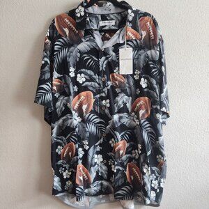NWT Tommy Bahama Mens Short Sleeve Button Up Shirt USC Trojans Football Size XL